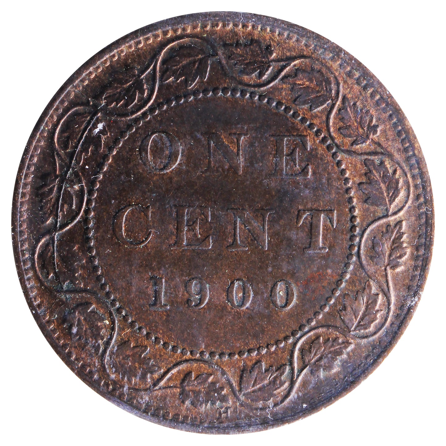 1900H Canada 1-cent ICCS Certified MS60 Trade Red