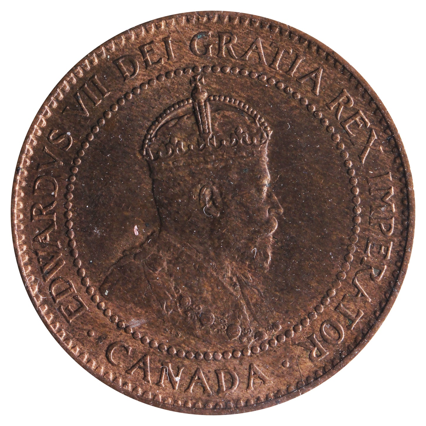 1904 Canada 1-cent ICCS Certified MS60 Trace Red
