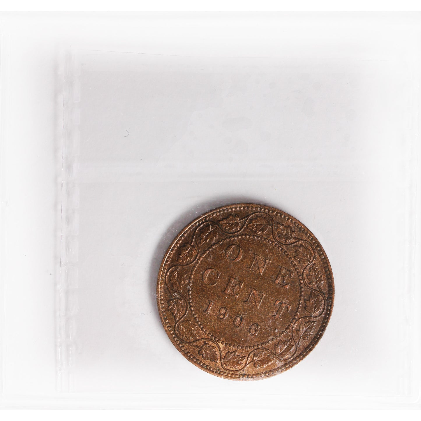 1906 Canada 1-cent ICCS Certified MS60 Trace Red