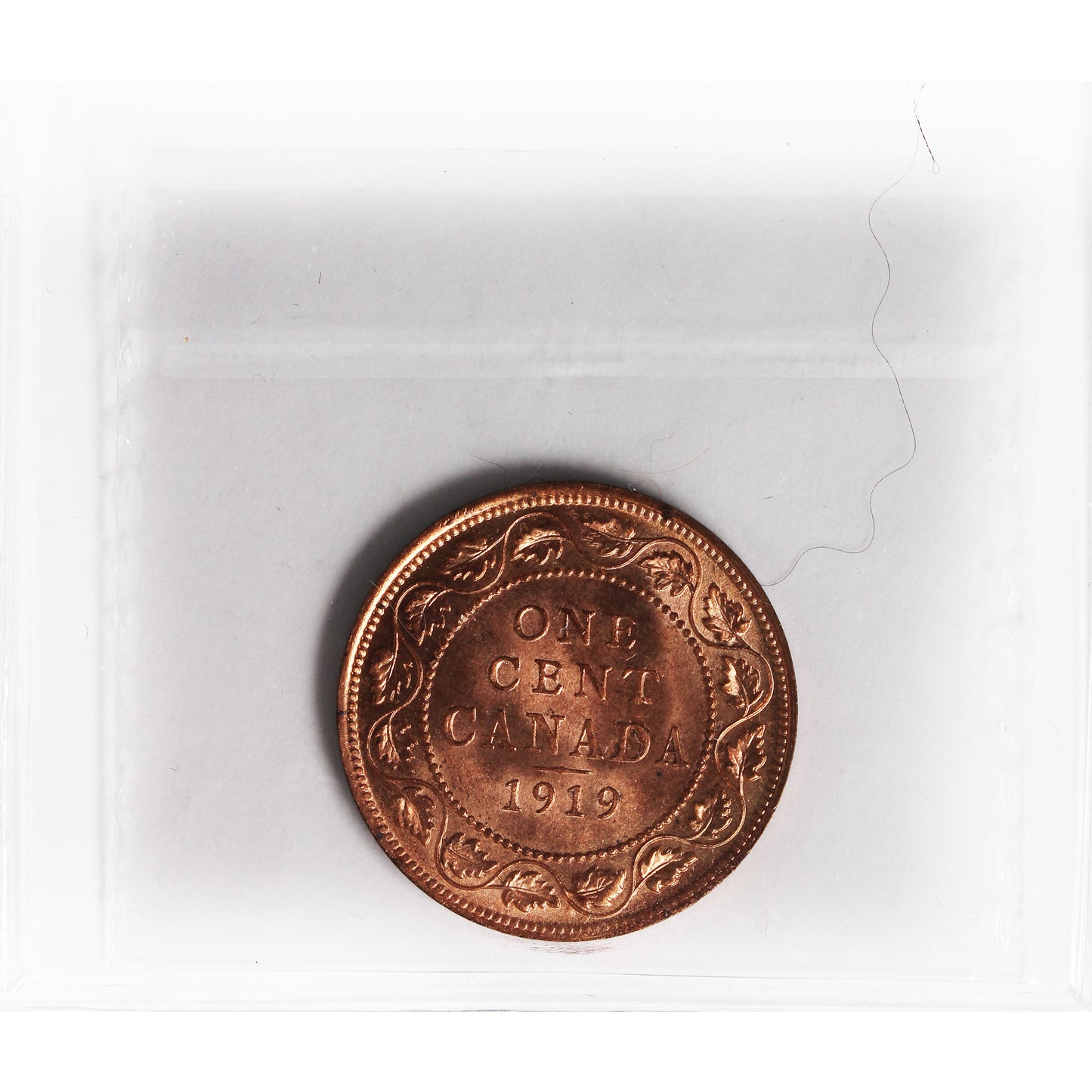 1919 Canada 1-cent ICCS Certified MS65 Red (XAM 238)