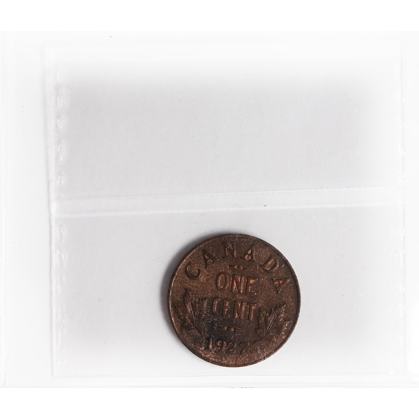1927 Canada 1-cent ICCS Certified MS60 Brown