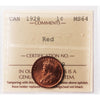 1928 Canada 1-cent ICCS Certified MS64 Red (XAM 239)
