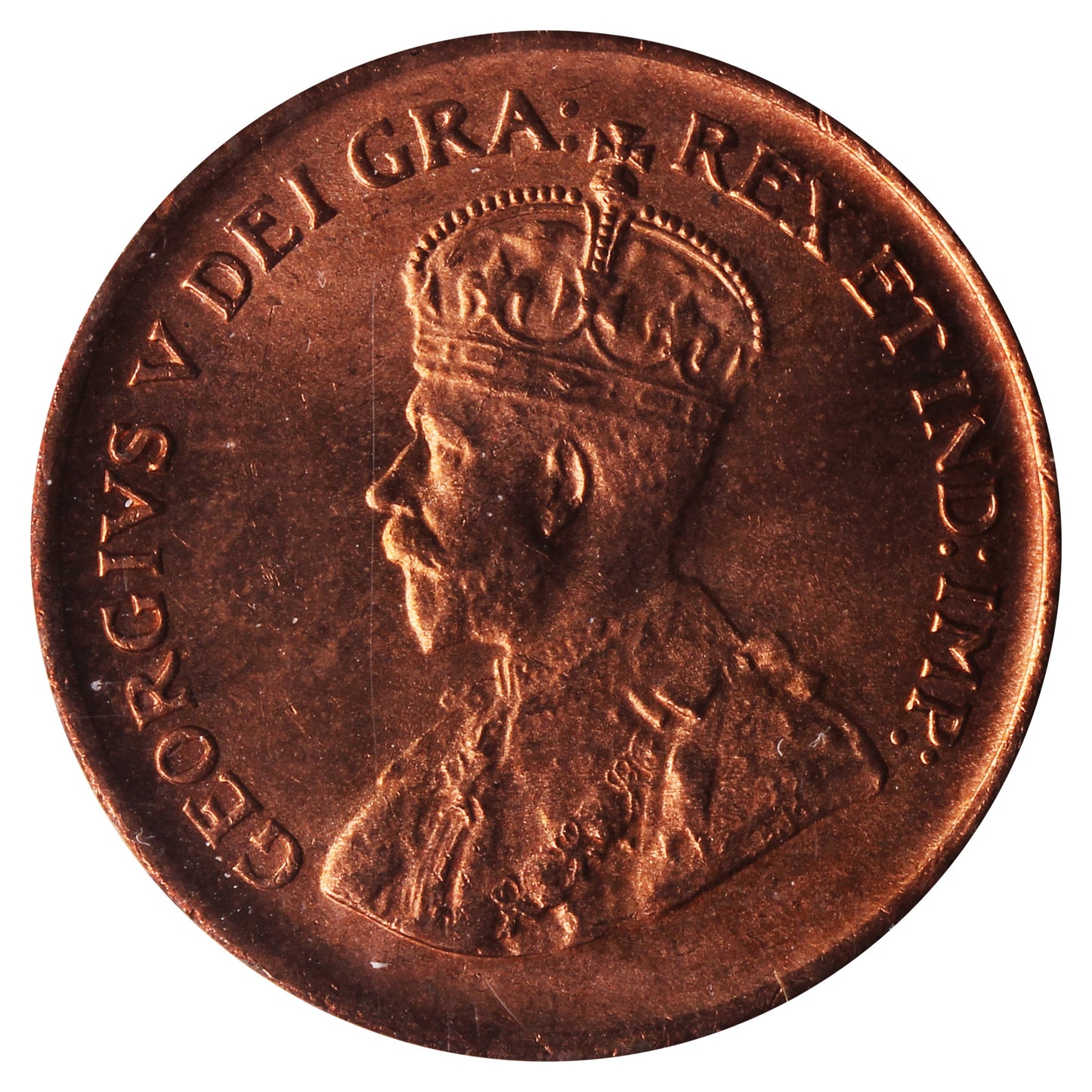1928 Canada 1-cent ICCS Certified MS64 Red (XAM 239)