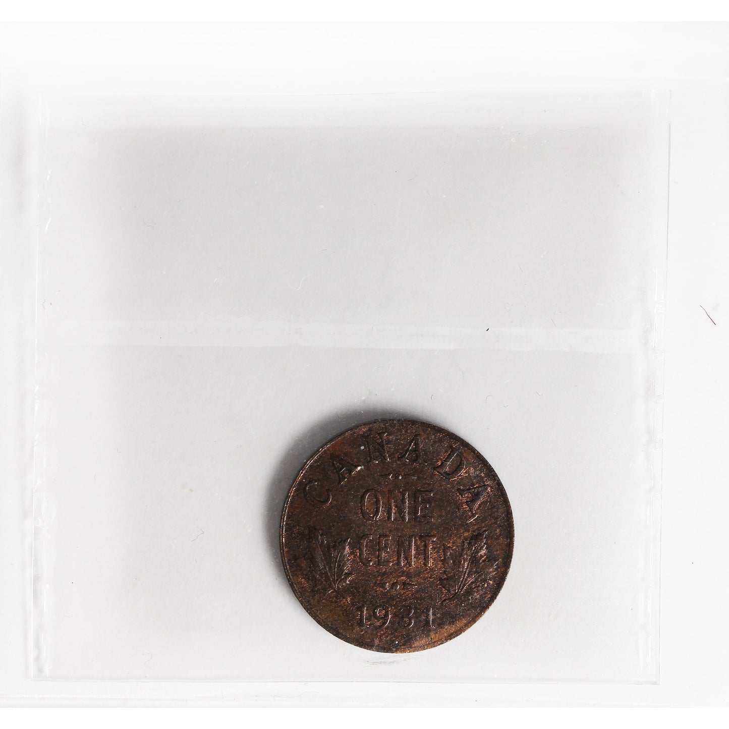 1931 Canada 1-cent ICCS Certified MS60 Trace Red
