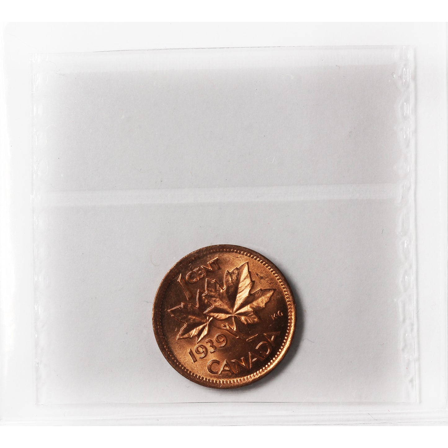 1939 Canada 1-cent ICCS Certified MS66 Red (XVR 321)