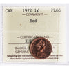 1972 Canada 1-cent ICCS Certified PL66 Red