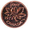 1972 Canada 1-cent ICCS Certified PL66 Red