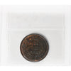 1858 Canada 1-cent ICCS Certified MS-60 Brown