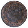 1858 Canada 1-cent ICCS Certified MS-60 Brown