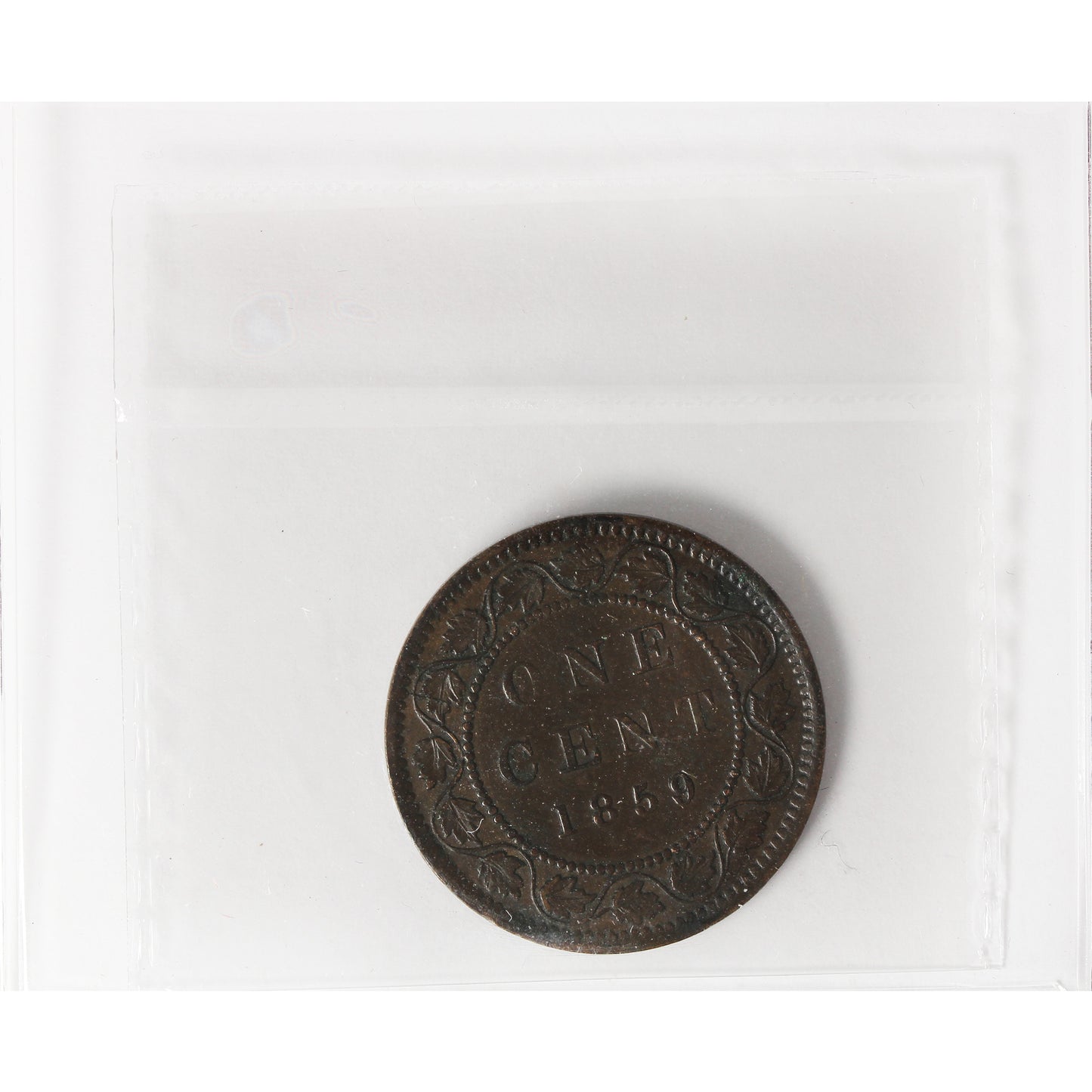 1859 DP N9 #3 Canada 1-cent ICCS Certified EF40