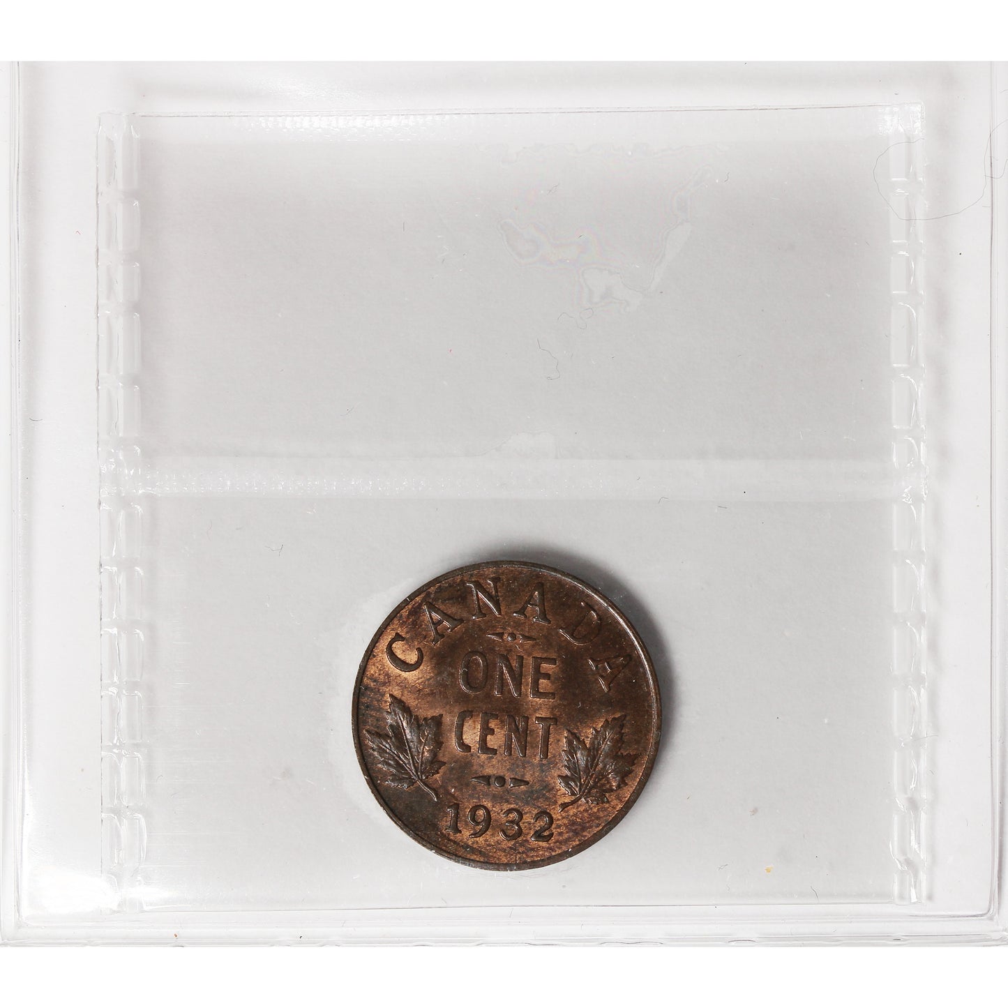 1932 Canada 1-cent ICCS Certified MS63 Red and Brown
