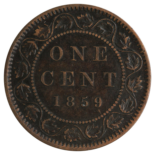 1859 DP N9 #2 Canada 1-cent VF-EF (VF30) $