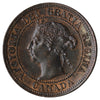 1891 LDLL Obv. 3 Canada 1-cent AU-UNC (AU55)