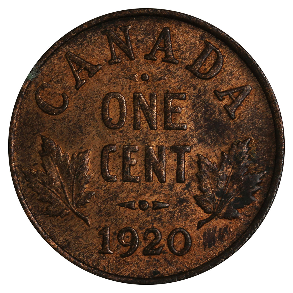 1920 Small Canada 1-cents Brilliant Uncirculated (MS63) R&B