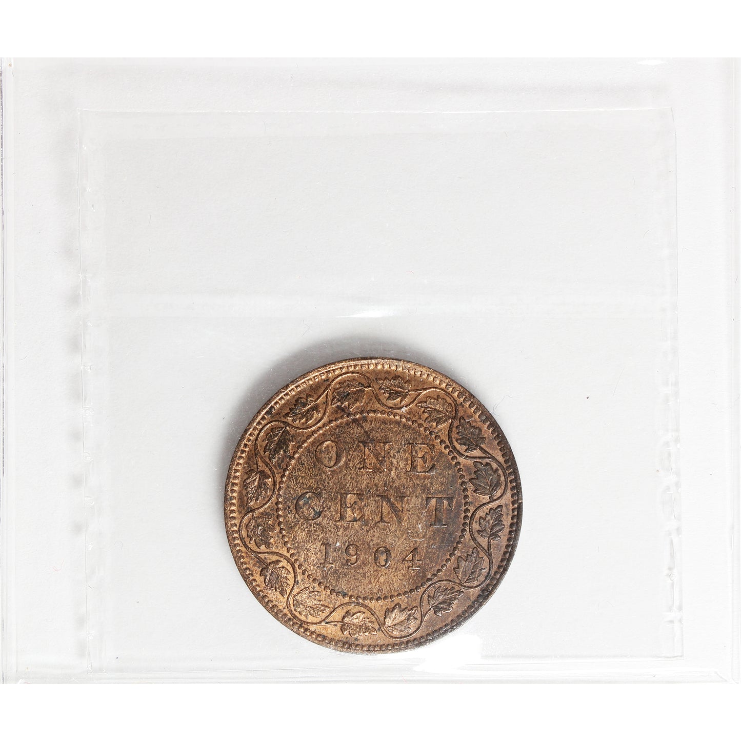 1904 Canada 1-cent ICCS Certified MS62 Trace Red