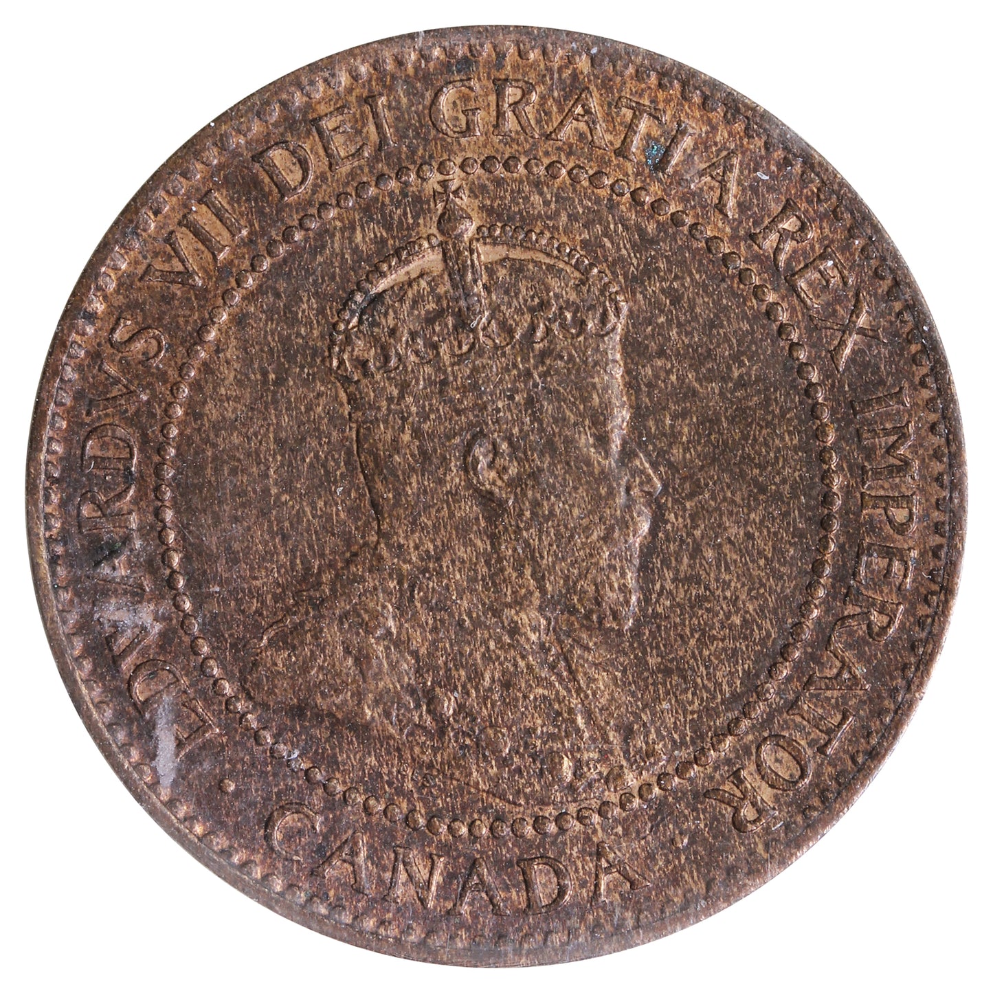 1904 Canada 1-cent ICCS Certified MS62 Trace Red