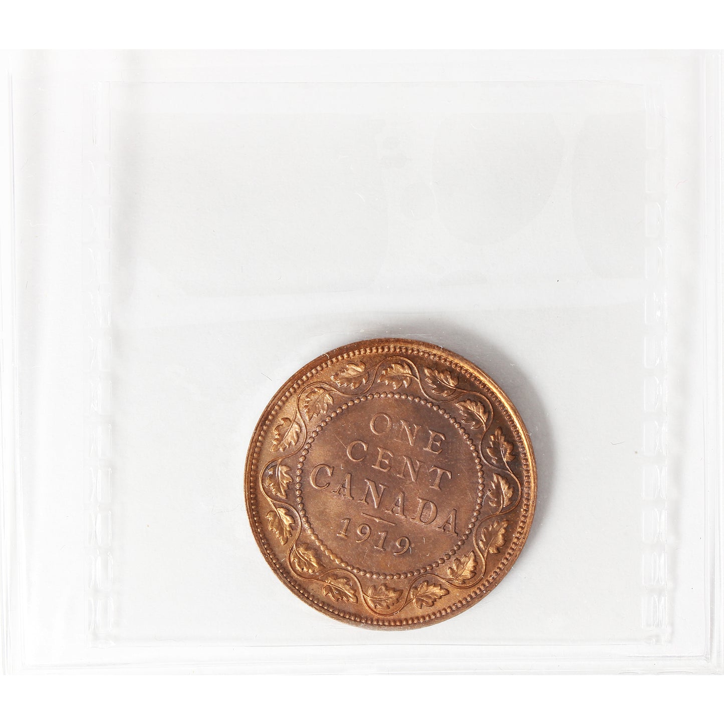 1919 Canada 1-cent ICCS Certified MS65 Red