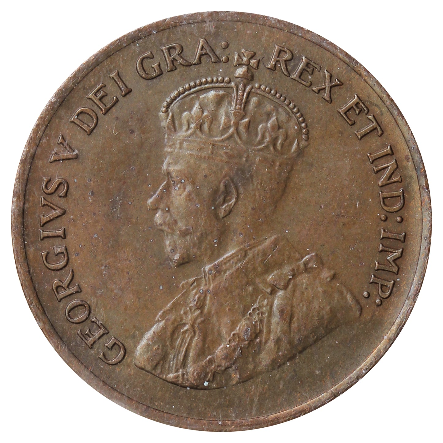 1932 Canada 1-cent ICCS Certified MS60 Brown