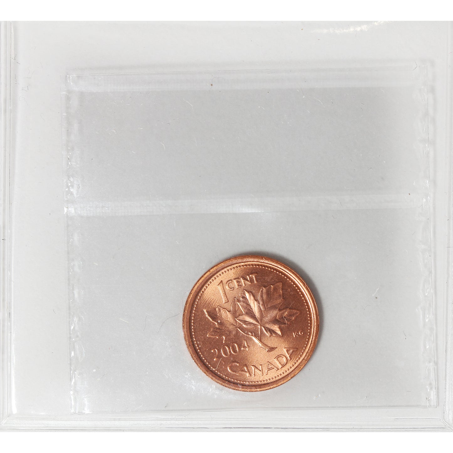 2004 Canada 1-cent ICCS Certified MS64 Red