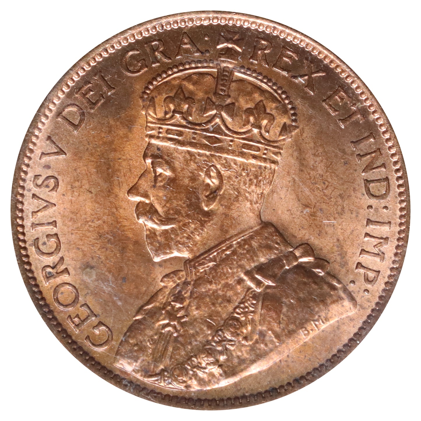 1912 Canada 1-cent ICCS Certified MS65 Red (HU 162)