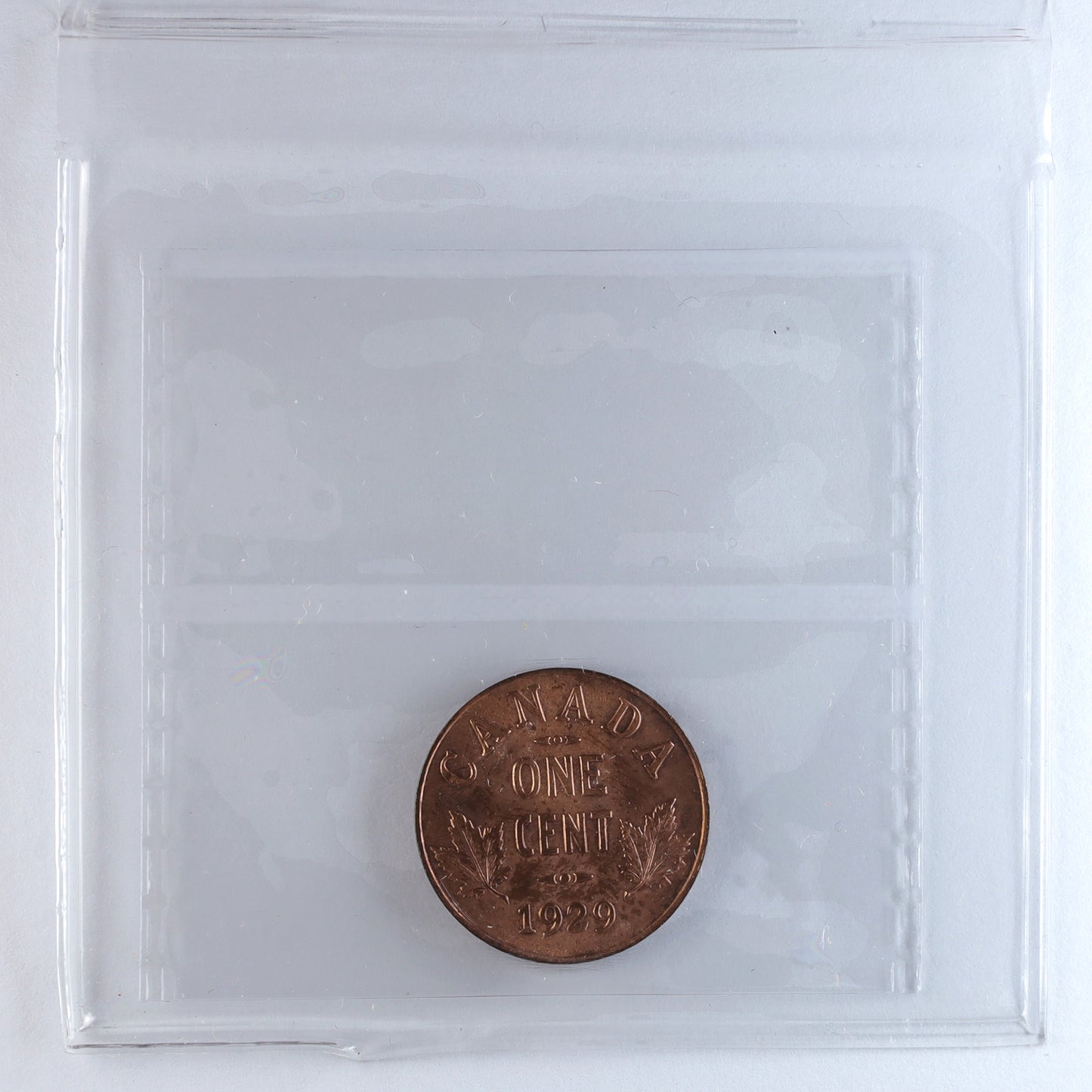 1929 Canada 1-cent ICCS Certified MS64 Red (OF 687)