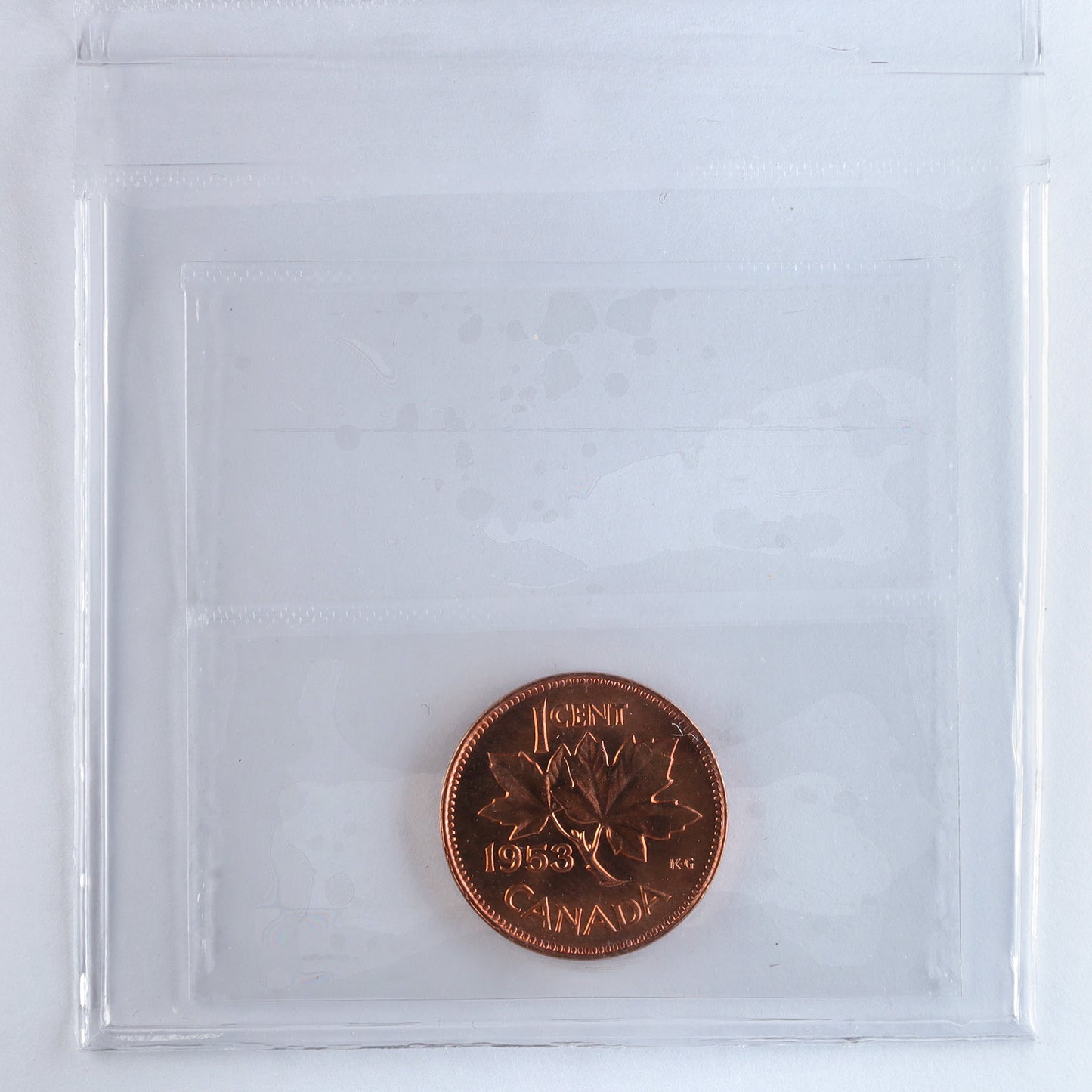 1953 NSF, Hanging 3 Canada 1-cent ICCS Certified MS65 Red