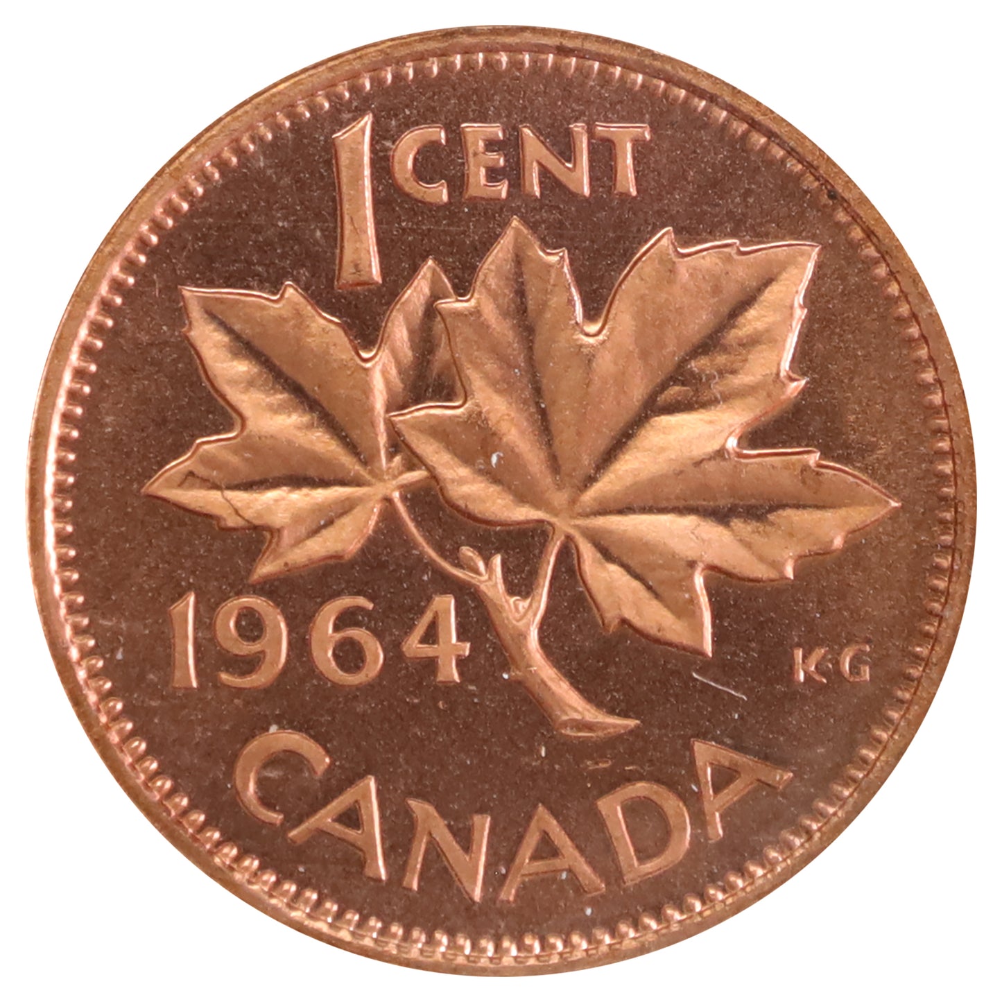 1964 Canada 1-cent ICCS Certified PL67 Red, Ultra Heavy Cameo