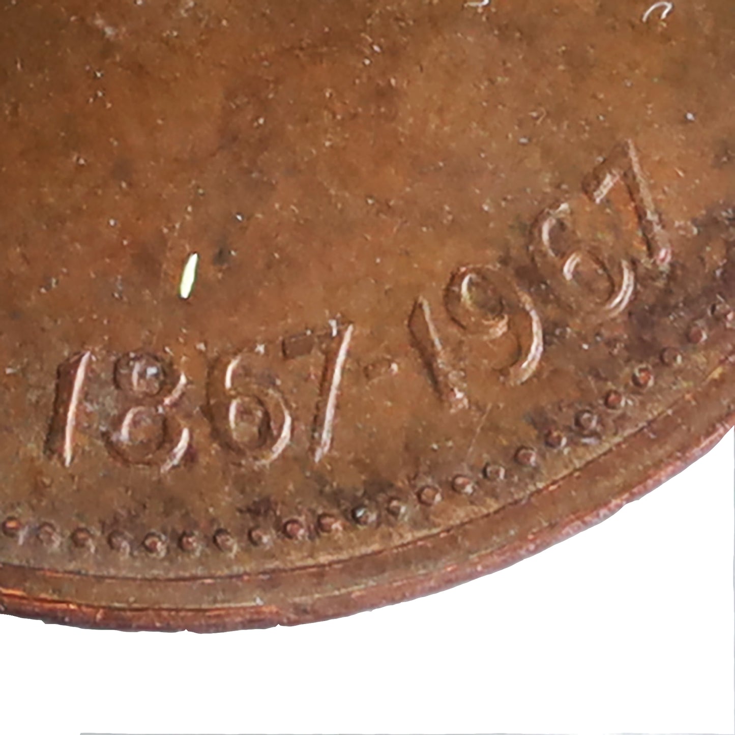 1967 Double 1967 Canada 1-cent ICCS Certified MS60 Brown