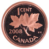 2008 Non-Magnetic Canada 1-cent ICCS Certified PF67 Red; UHC