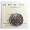 1997 Canada Two Dollar ICCS Certified SP-67