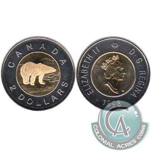 1998W Canada Two Dollar Proof Like (Mint Set Issue Only)