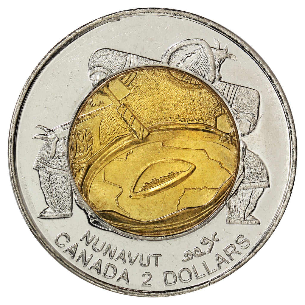 1999 Nunavut Canada Two Dollar Brilliant Uncirculated (MS63)