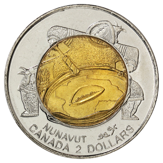 1999 Nunavut Canada Two Dollar Brilliant Uncirculated (MS63)