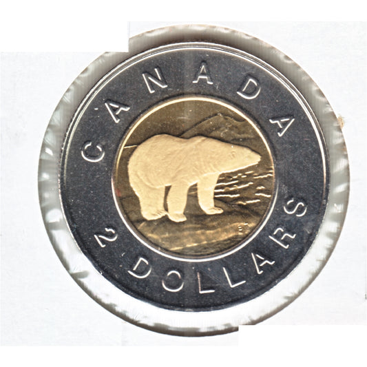 1999 Polar Bear Canada Two Dollar Proof Like (Mint Set Issue Only)