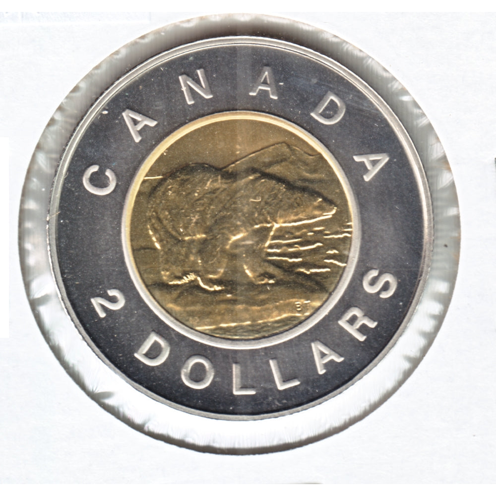 1999 Polar Bear Canada Two Dollar Specimen