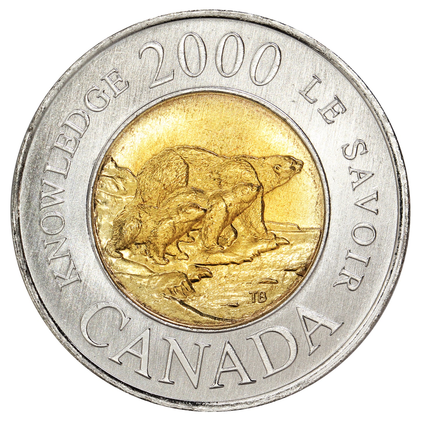2000 Knowledge Canada Two Dollar Brilliant Uncirculated (MS63)