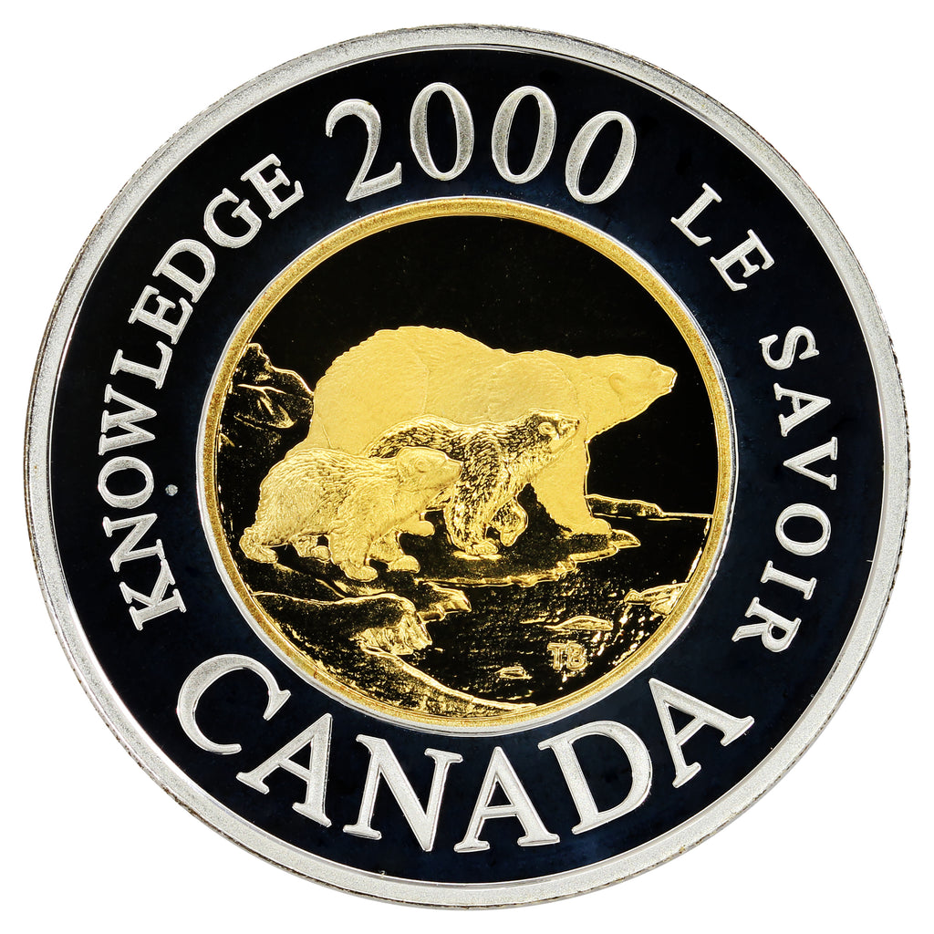 2000 Knowledge Canada Two Dollar Silver Proof