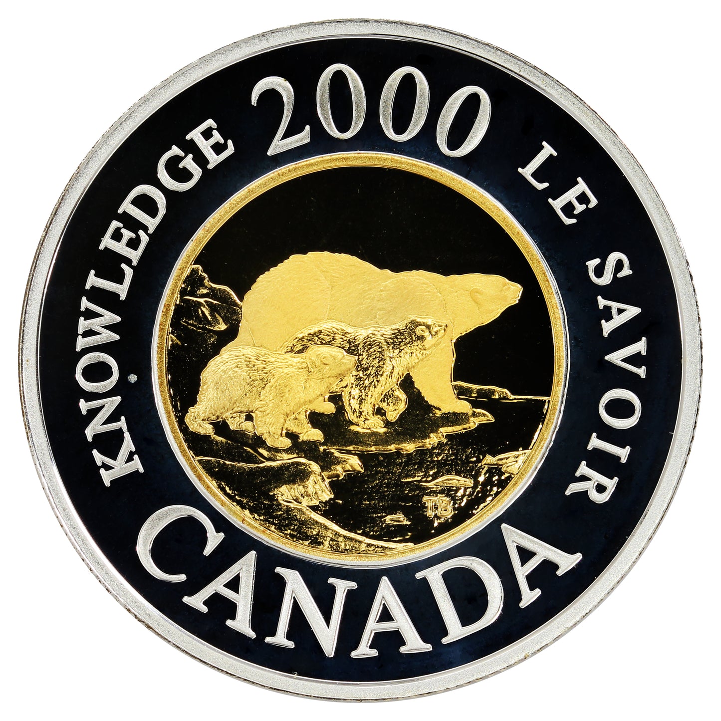 2000 Knowledge Canada Two Dollar Silver Proof