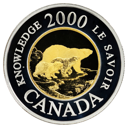 2000 Knowledge Canada Two Dollar Silver Proof