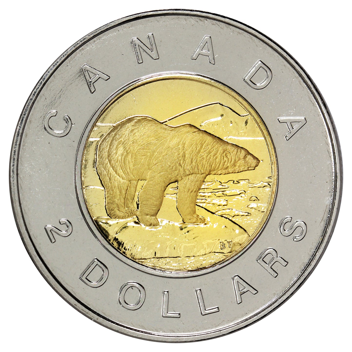2000 Polar Bear Canada Two Dollar Proof Like