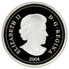 2004 Silver Proud Polar Bear Canada Two Dollar Proof (from stamp set)
