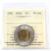 2006 Canada Two Dollar ICCS Certified MS64