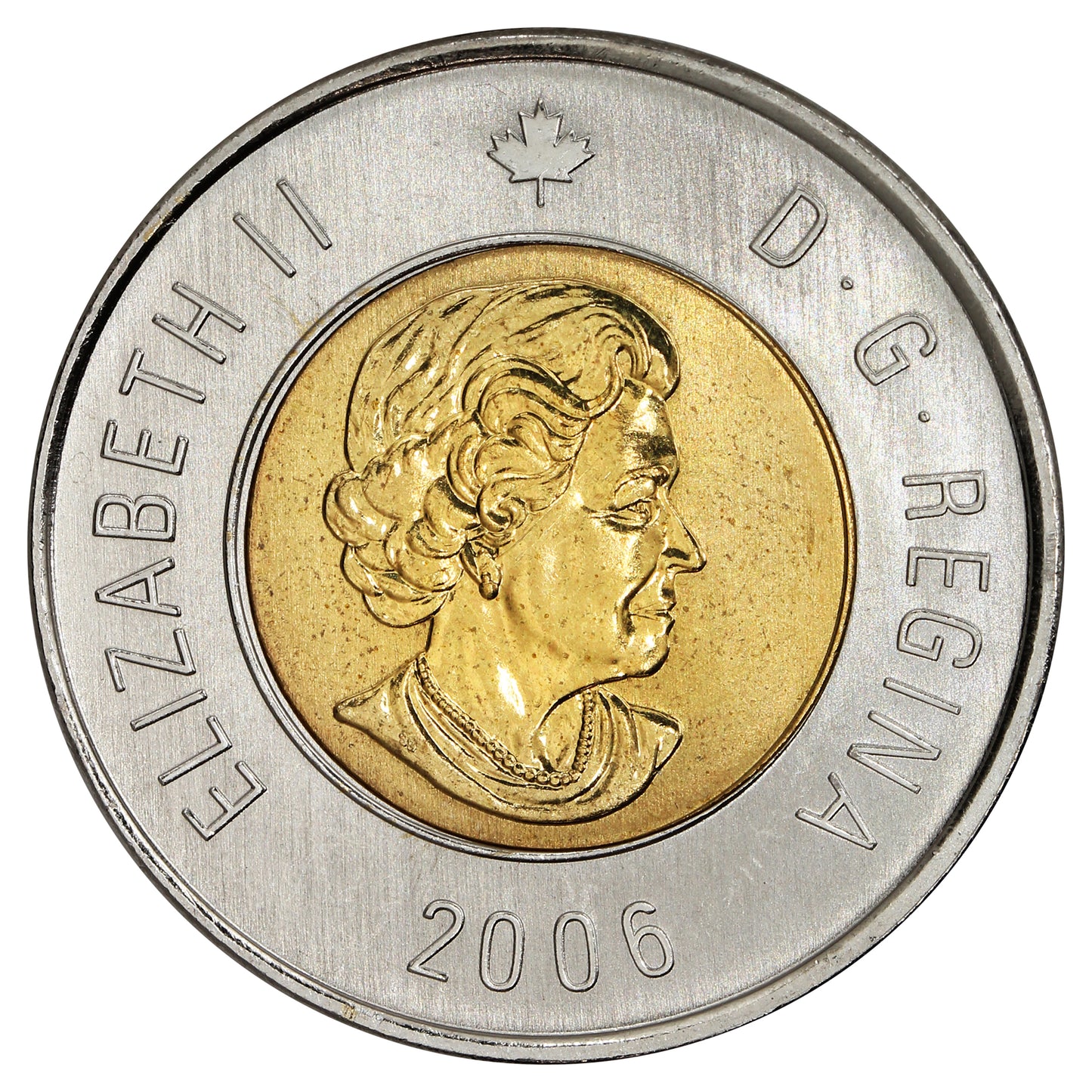 2006 Single Date (No Logo) Canada Two Dollar Brilliant Uncirculated (MS63)
