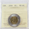 2006 Polar Bear Canada Two Dollar ICCS Certified MS66