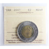 2007 Canada Two Dollar ICCS Certified MS64