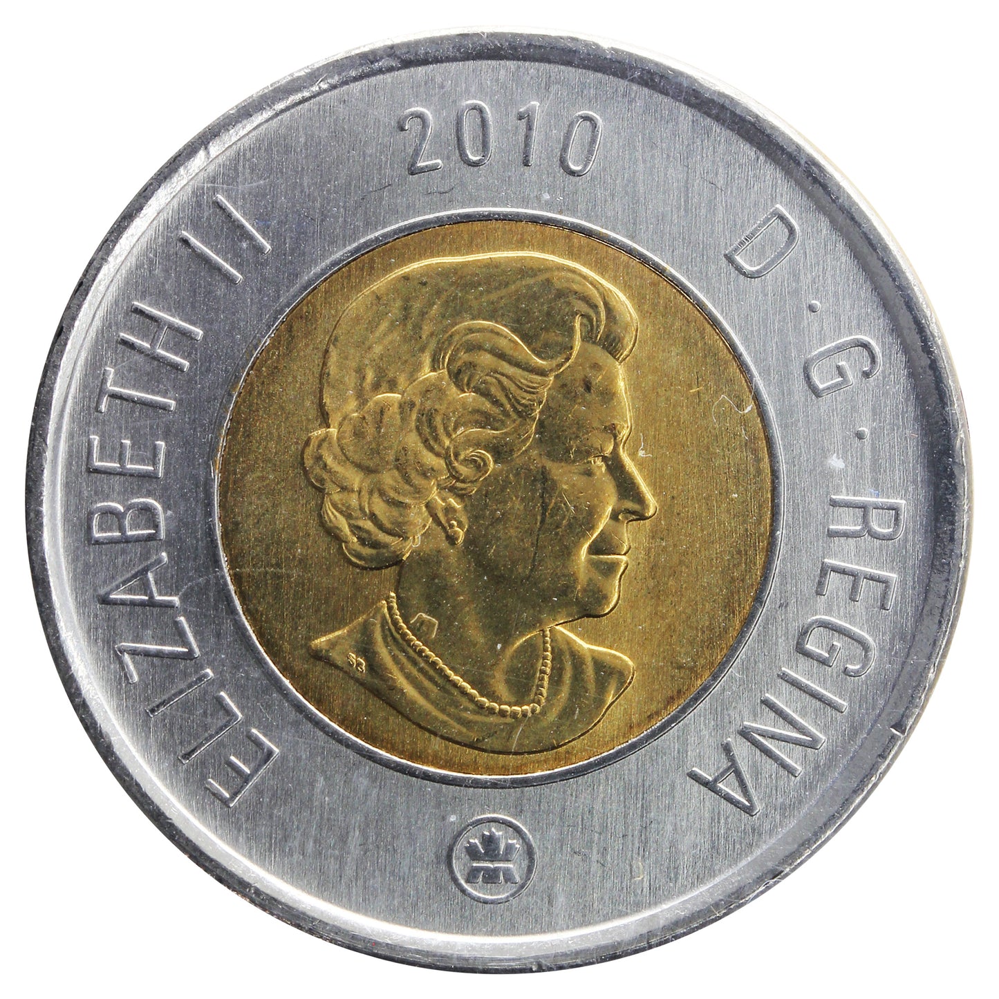 2010 14 Serrations Canada Two Dollar ICCS Certified MS64