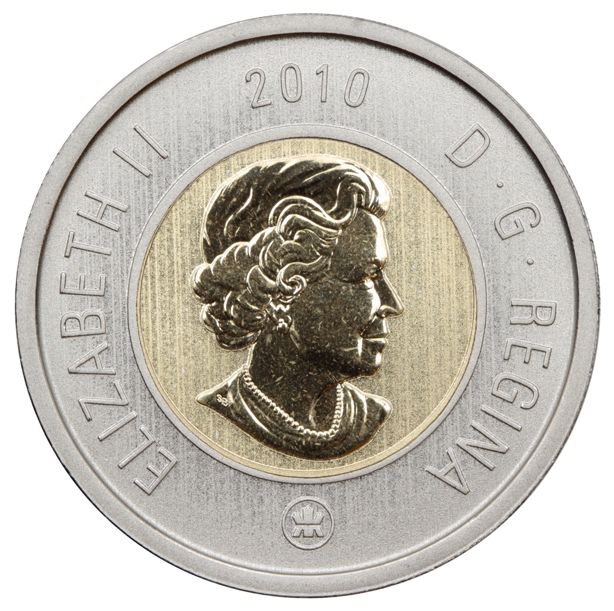 2010 Canada Two Dollar 16 Serrations Specimen