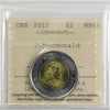 2015 John A. Macdonald Canada Two Dollar ICCS Certified MS64