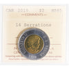 2019 14 Serrations Polar Bear Canada Two Dollar ICCS Certified MS65