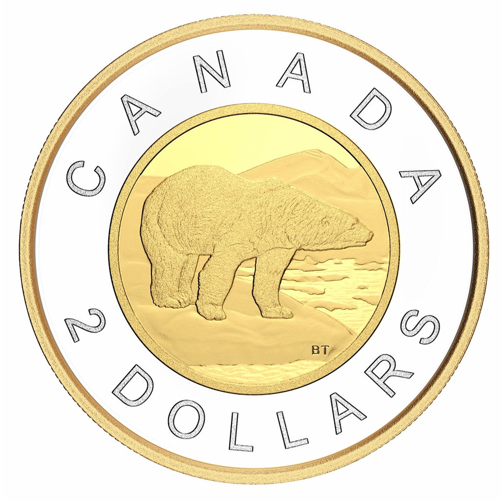 2021 Canada Two Dollar Gold Plated Silver Proof (No Tax)